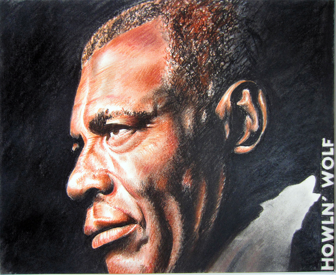 Howlin` Wolf, pastell